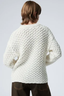Weekday LOOSE CABLE-KNIT SWEATER><noscript><img data-lazyloaded=