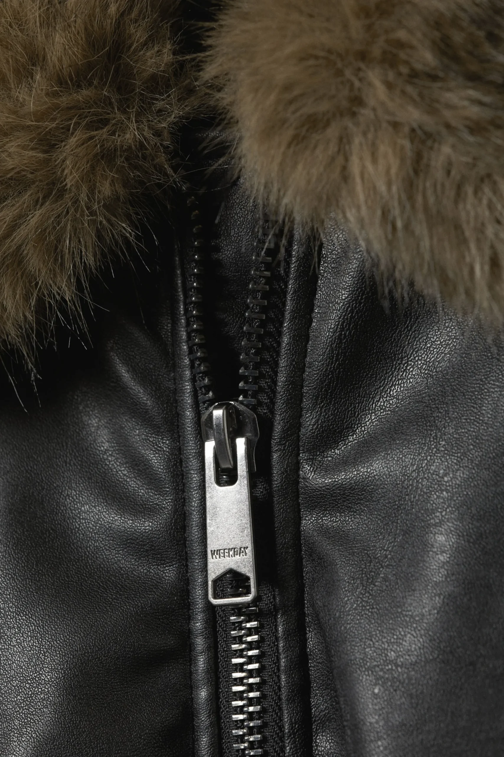 Weekday LOOSE FIT FAUX LEATHER BOMBER JACKET> Jackets & Coats