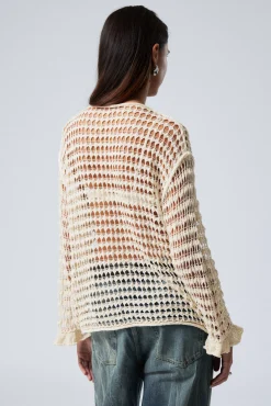 Weekday LOOSE FIT OPEN-KNIT SWEATER><noscript><img width=