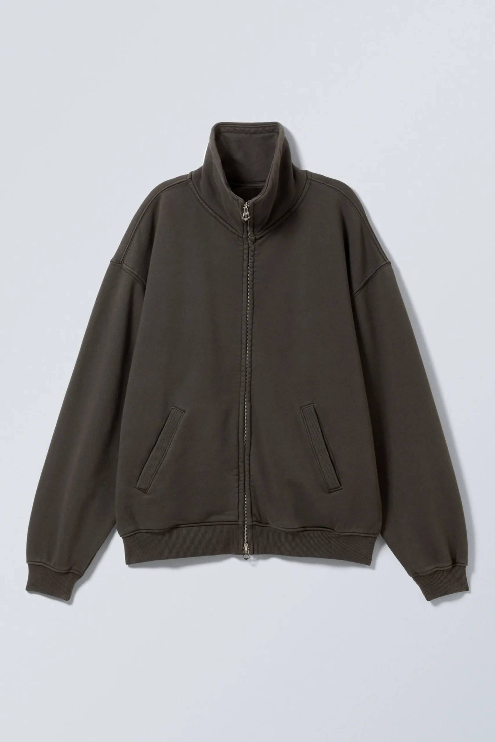 Weekday LOOSE FUNNEL NECK ZIP CARDIGAN>Women Knitwear
