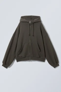 Weekday LOOSE HEAVYWEIGHT ZIP HOODIE>Women Hoodies|Basics