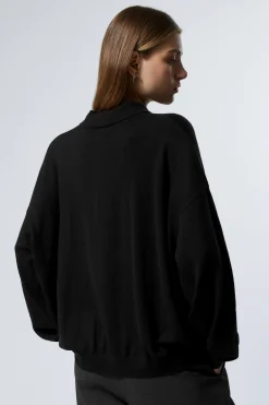 Weekday LOOSE KNITTED PIQUE SWEATER><noscript><img width=