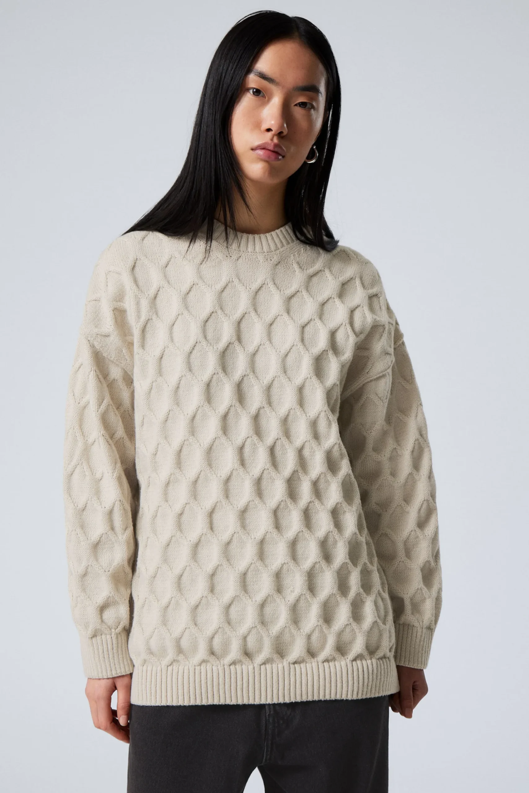 Weekday LOOSE KNITTED STRUCTURE SWEATER>Women Knitwear