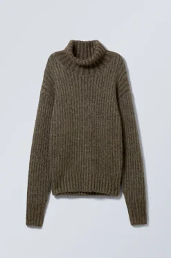 Weekday LOOSE KNITTED TURTLENECK SWEATER><noscript><img width=