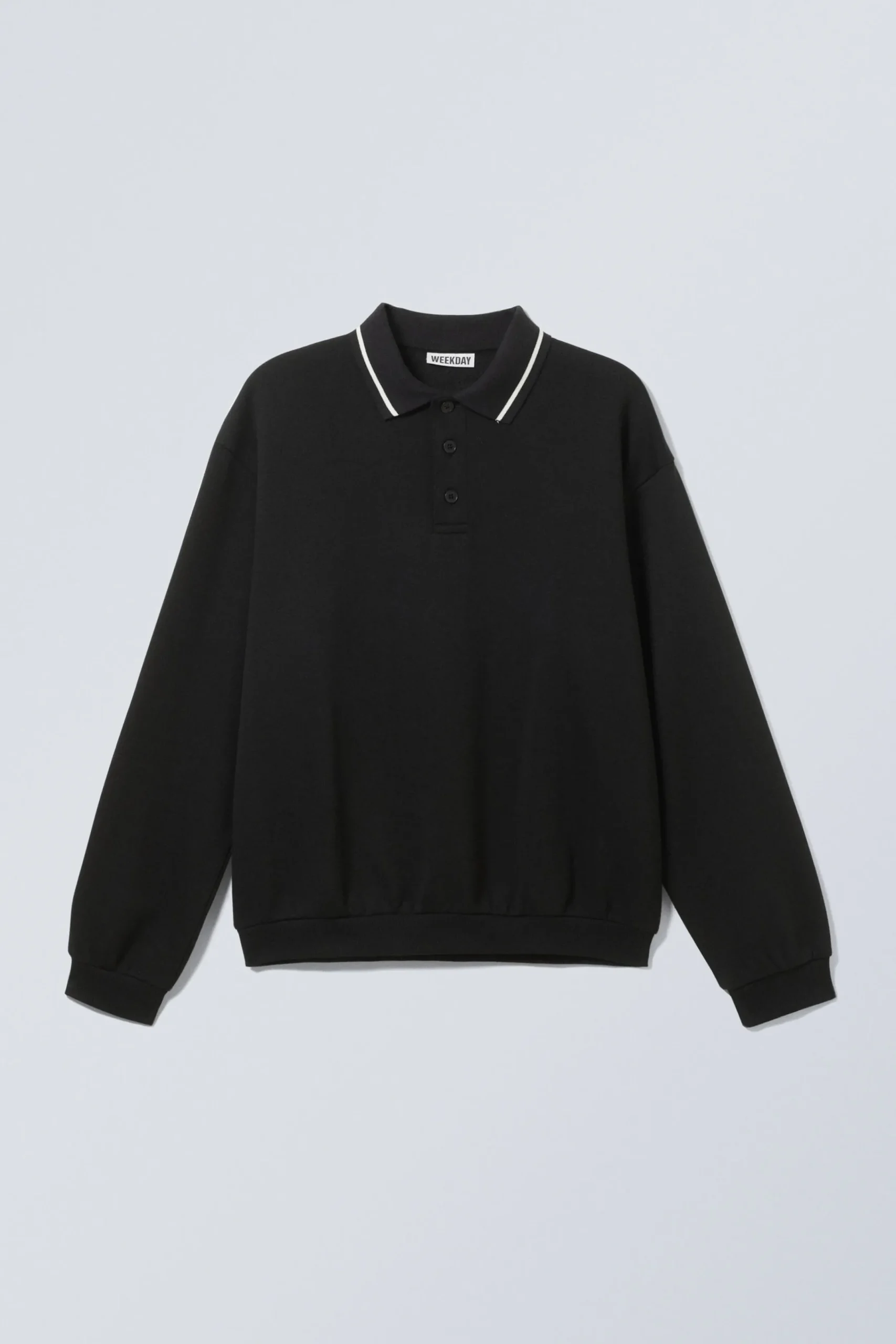 Weekday LOOSE POLO SWEATSHIRT> Knitwear
