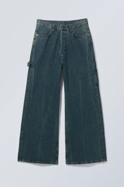 Weekday LOOSE REGULAR WAIST WIDE CARPENTER JEANS><noscript><img width=