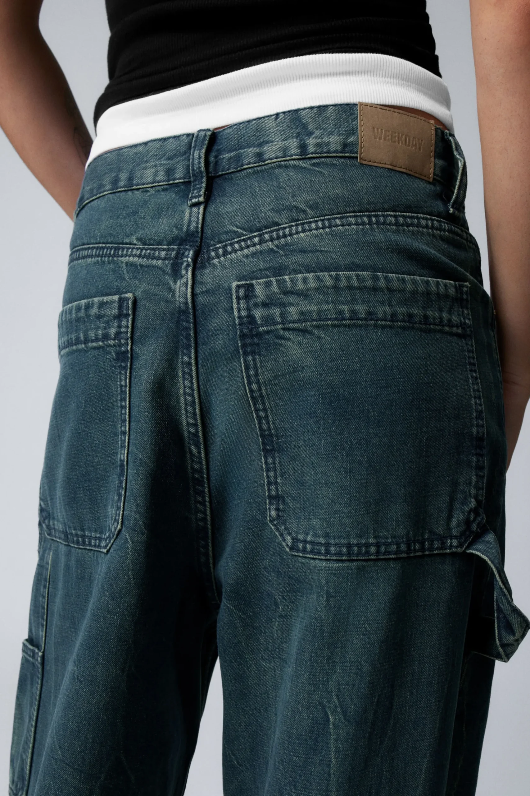 Weekday LOOSE REGULAR WAIST WIDE CARPENTER JEANS> Jeans