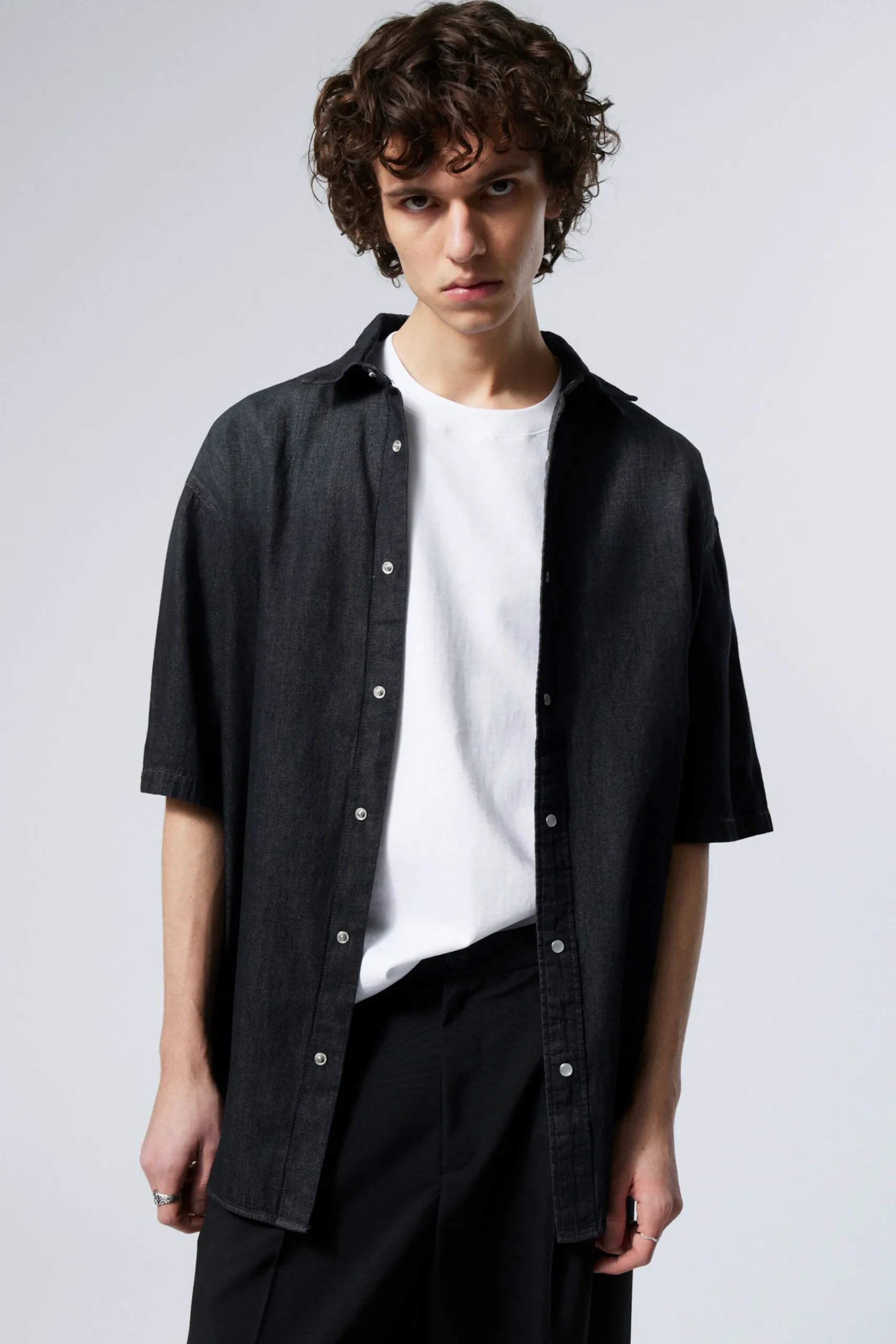 Weekday LOOSE SHORT SLEEVE DENIM SHIRT> Shirts