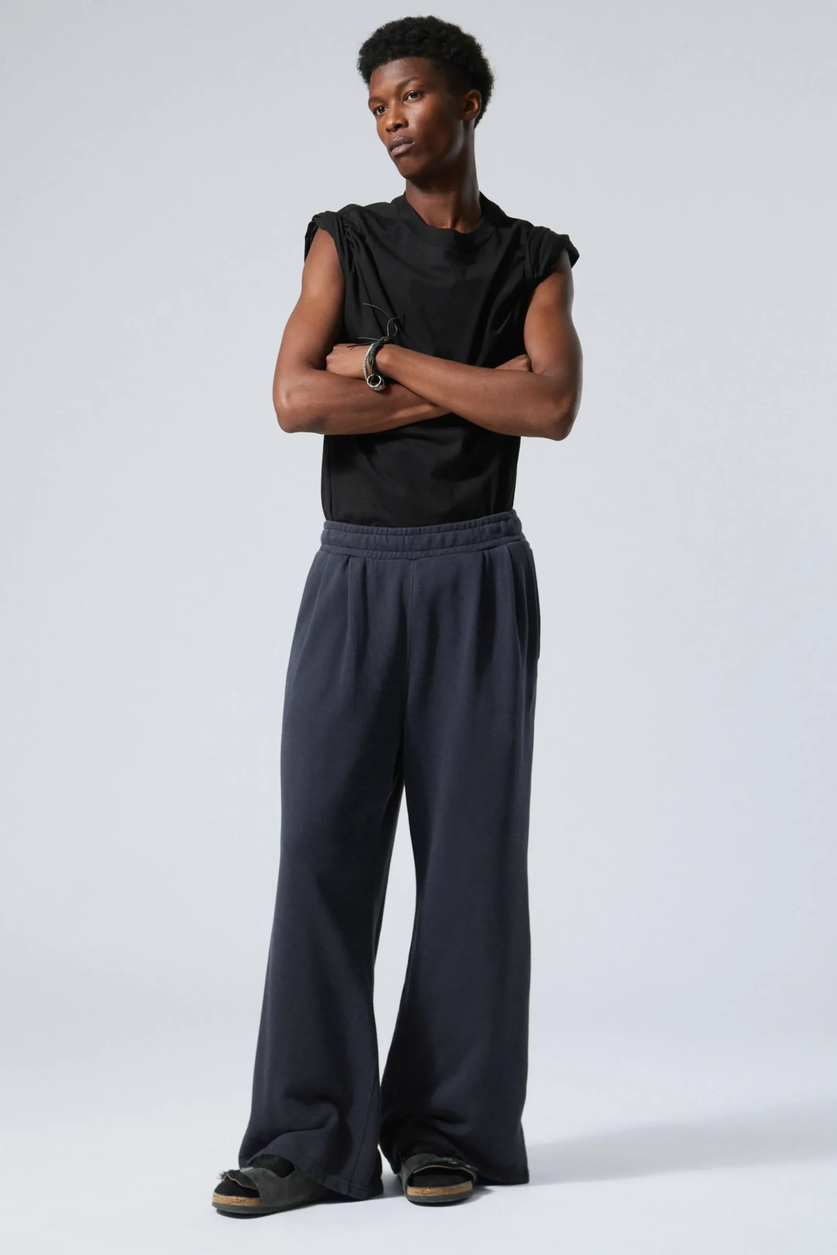 Weekday LOOSE WIDE HEAVYWEIGHT SWEATPANTS> Basics|Trousers