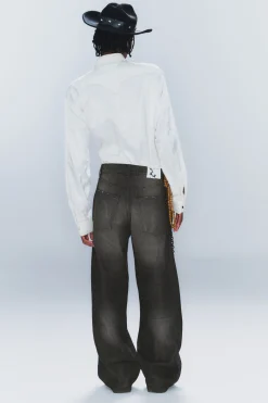 Weekday LOOSER REGULAR WAIST LOOSE STRAIGHT JEANS><noscript><img width=
