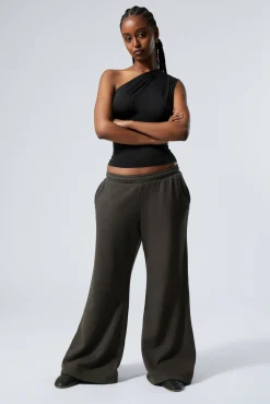 Weekday LOW RELAXED FLARED HEAVY SWEATPANTS>Women Trousers|Basics
