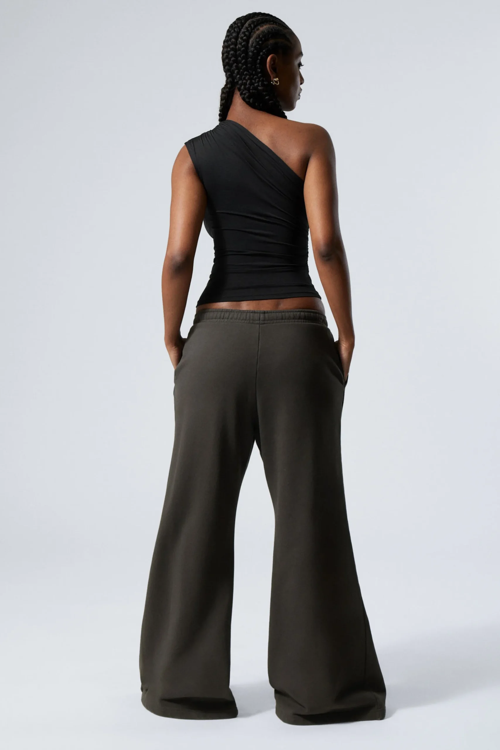 Weekday LOW RELAXED FLARED HEAVY SWEATPANTS>Women Trousers|Basics