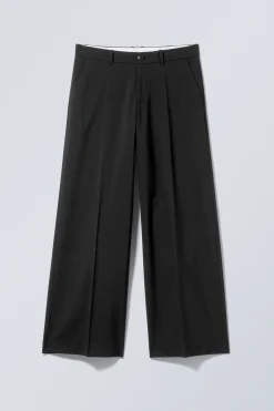 Weekday LOW WAIST LOOSE FIT SUIT TROUSERS><noscript><img width=