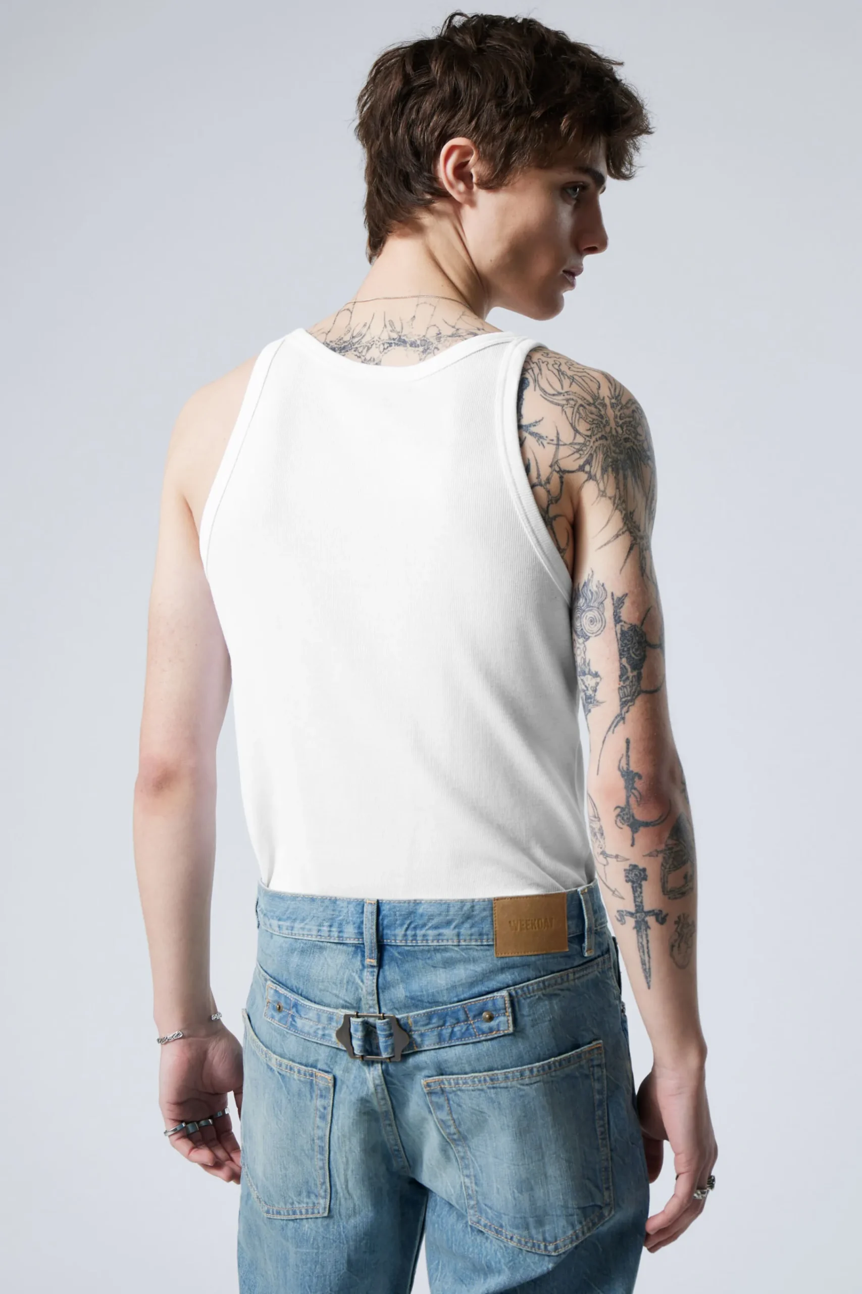 Weekday MATHEUS RIB TANK TOP> Basics|T-Shirts & Tops