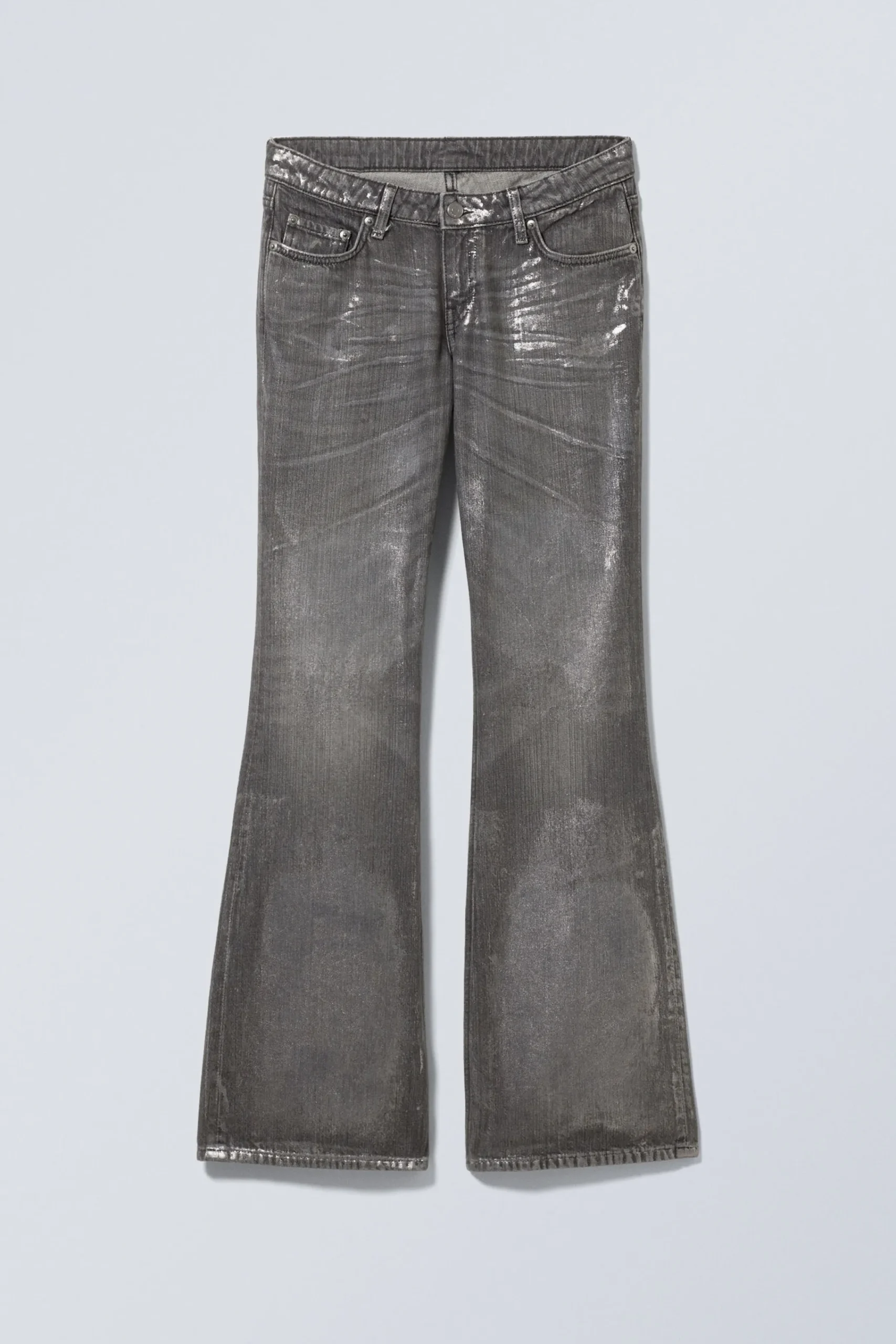 Weekday NOVA FOIL LOW SLIM BOOTCUT JEANS>Women Jeans