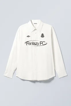 Weekday OVERSIZED GRAPHIC COTTON SHIRT><noscript><img width=