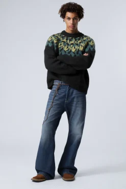 Weekday OVERSIZED KNITTED WOOL-BLEND RAGLAN SWEATER><noscript><img width=