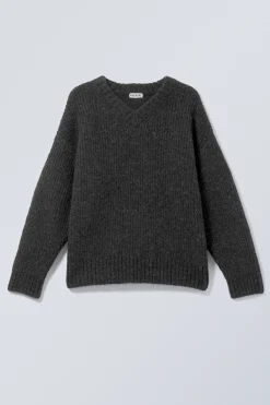 Weekday OVERSIZED KNITTED WOOL-BLEND SWEATER><noscript><img width=