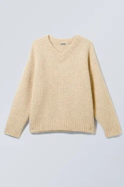 Weekday OVERSIZED KNITTED WOOL-BLEND SWEATER><noscript><img width=