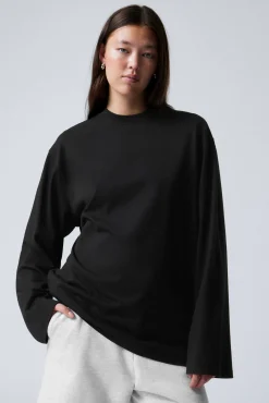 Weekday OVERSIZED LONG SLEEVE T-SHIRT>Women Tops|Basics