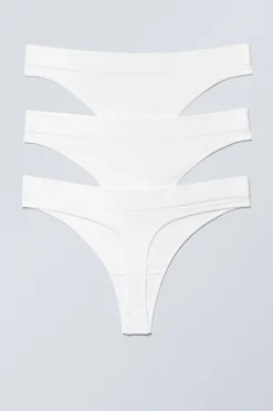 Weekday 3-PACK CAT SOFT SEAMLESS HIGH RISE THONGS>Women Underwear