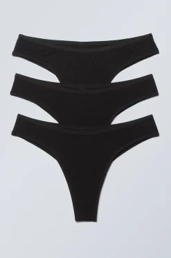 Weekday 3-PACK INEZ BRAZILIAN COTTON BRIEFS>Women Underwear