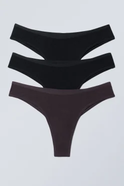 Weekday 3-PACK INEZ BRAZILIAN COTTON BRIEFS>Women Underwear