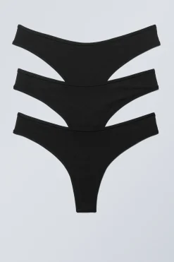 Weekday 3-PACK SOFT THONGS>Women Underwear