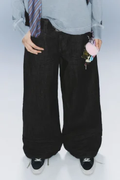 Weekday POSER REGULAR WAIST LOOSE WIDE JEANS><noscript><img width=