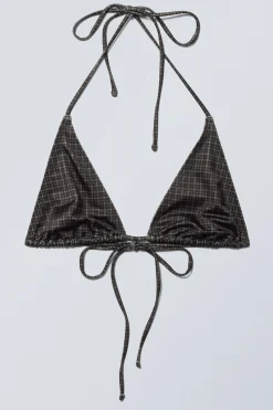 Weekday PRINTED TRIANGLE HALTER BIKINI TOP>Women Swimwear