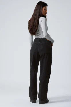 Weekday RAIL MID RISE LOOSE WIDE LEG JEANS><noscript><img data-lazyloaded=