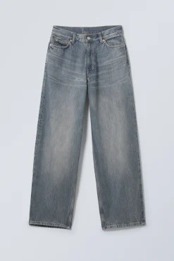 Weekday RAIL MID RISE LOOSE WIDE LEG JEANS><noscript><img data-lazyloaded=