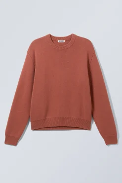 Weekday REGULAR KNITTED COTTON SWEATER><noscript><img width=