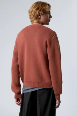 Weekday REGULAR KNITTED COTTON SWEATER><noscript><img width=