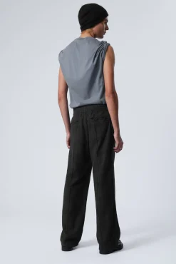 Weekday RELAXED DRAWSTRING SUIT TROUSERS><noscript><img width=