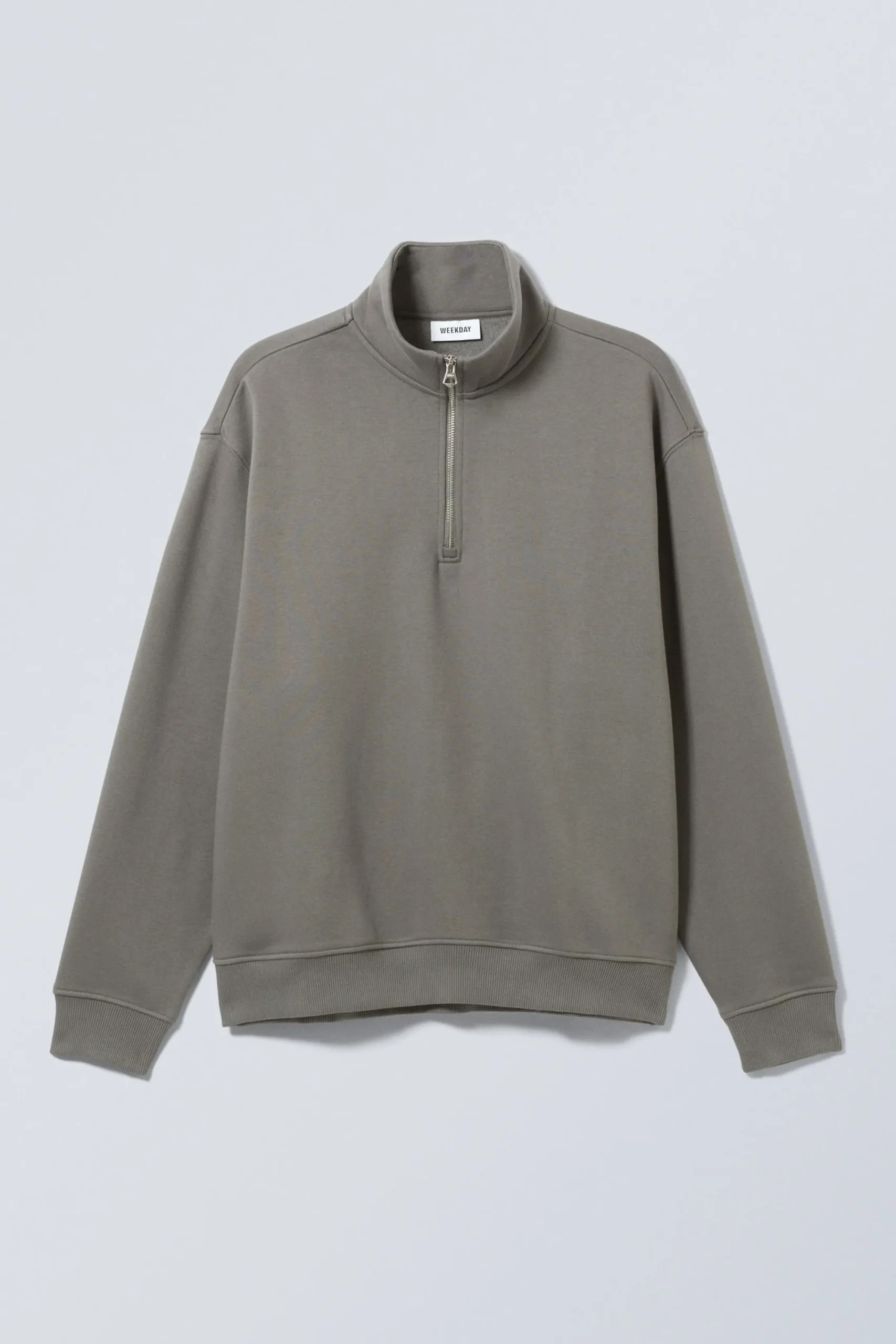 Weekday RELAXED HEAVY HALF ZIP SWEATER> Sweatshirts|Basics