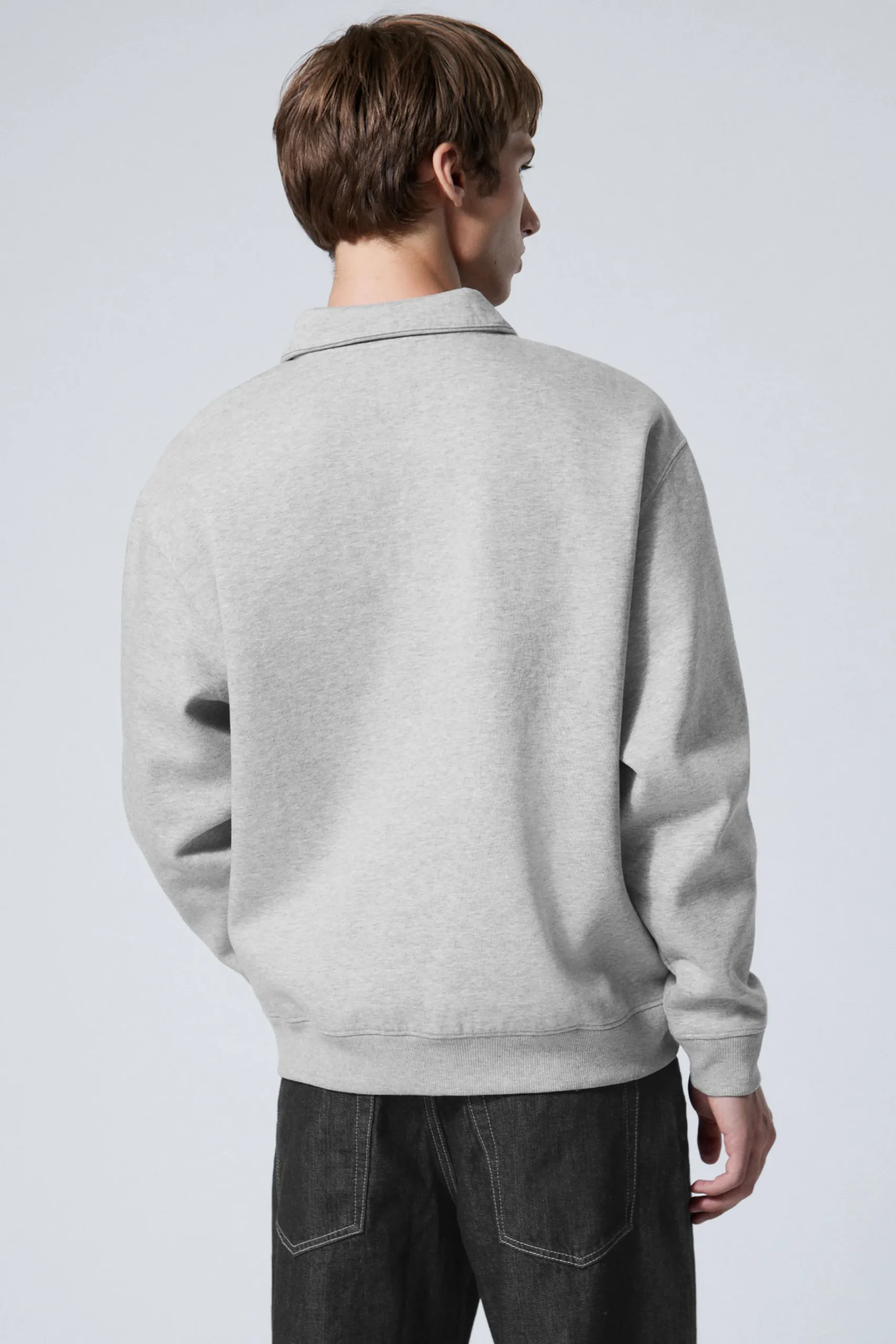 Weekday RELAXED HEAVY HALF ZIP SWEATER> Sweatshirts|Basics