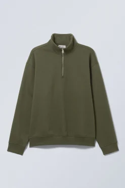 Weekday RELAXED HEAVY HALF ZIP SWEATER><noscript><img width=