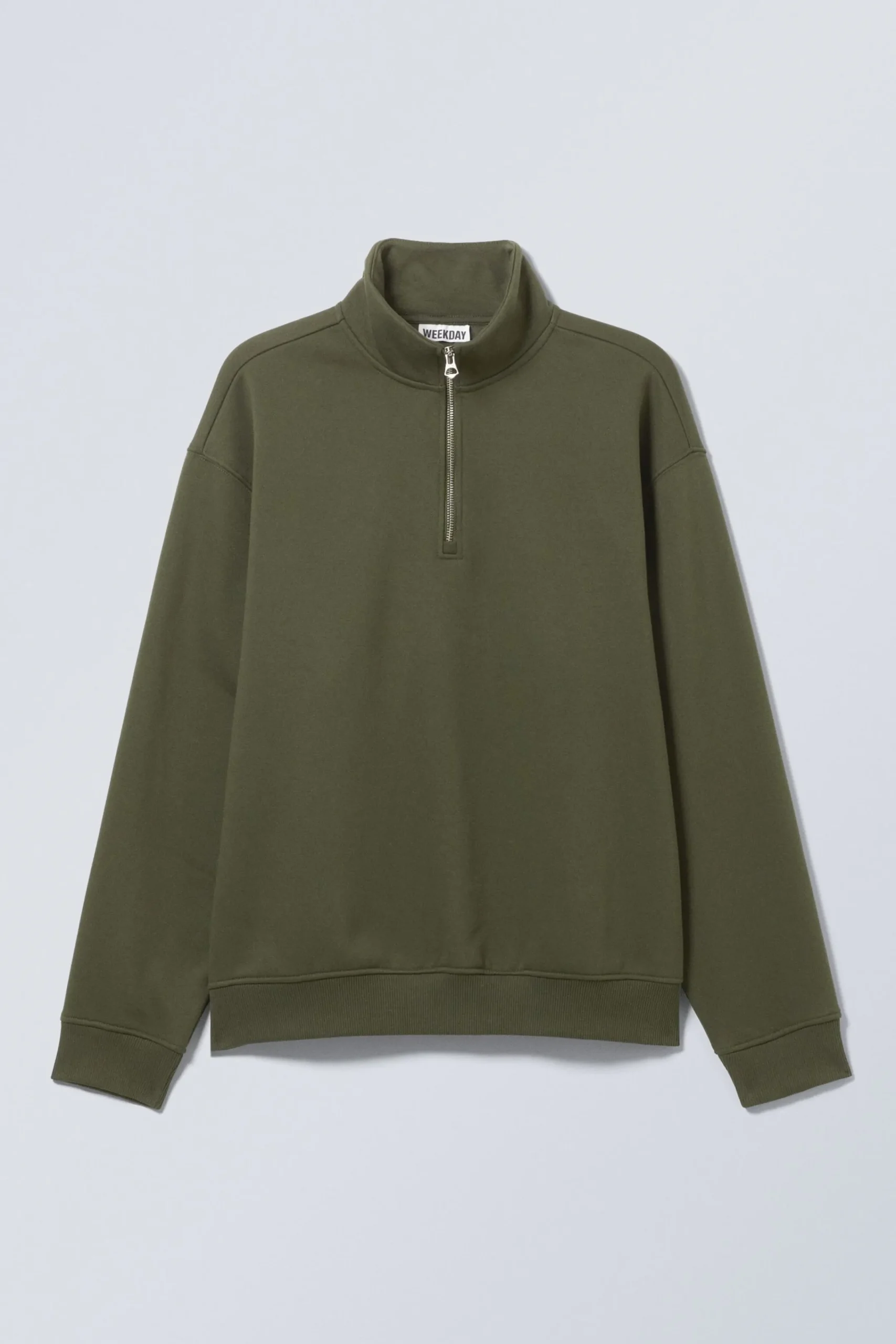 Weekday RELAXED HEAVY HALF ZIP SWEATER> Sweatshirts|Basics