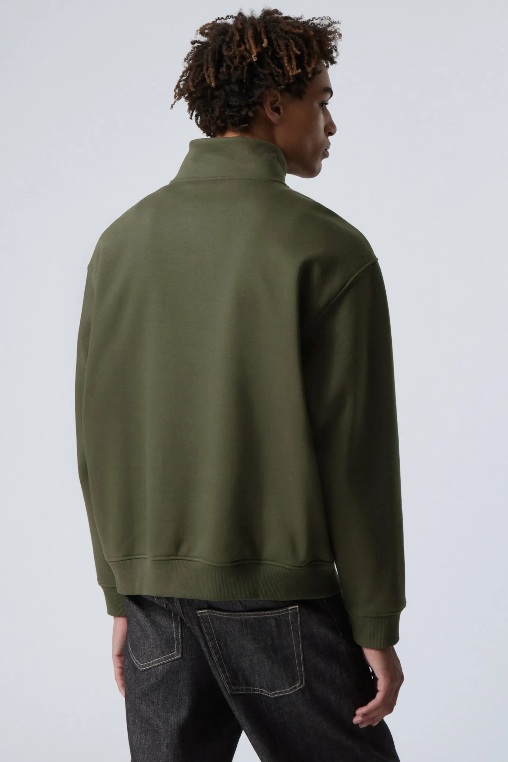 Weekday RELAXED HEAVY HALF ZIP SWEATER> Sweatshirts|Basics