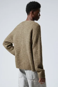 Weekday RELAXED KNITTED WOOL-BLEND CARDIGAN><noscript><img data-lazyloaded=