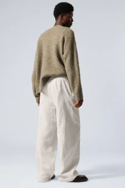 Weekday RELAXED LINEN BLEND TROUSERS><noscript><img width=