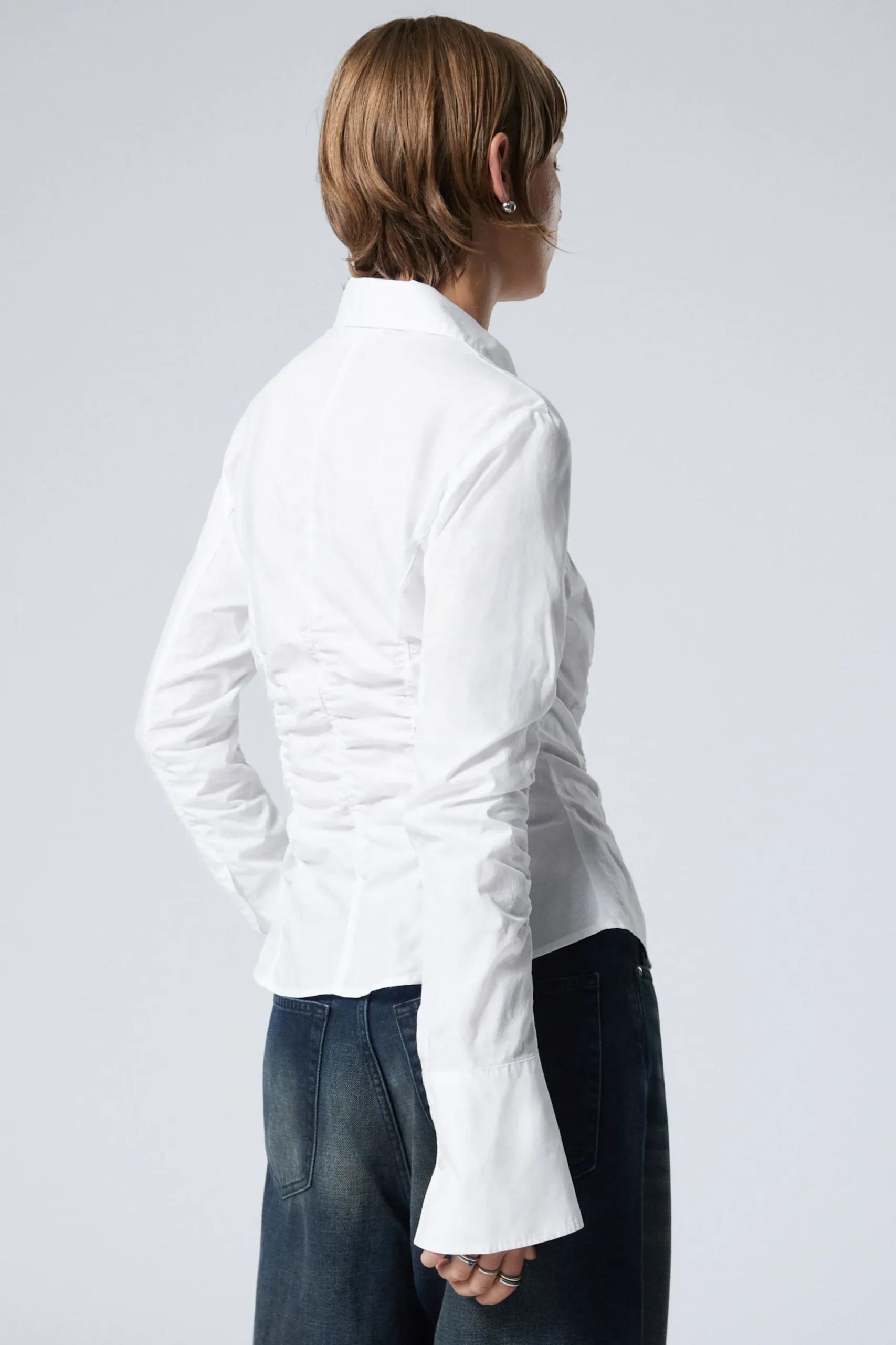 Weekday RUCHED POPLIN SHIRT>Women Blouses & Shirts
