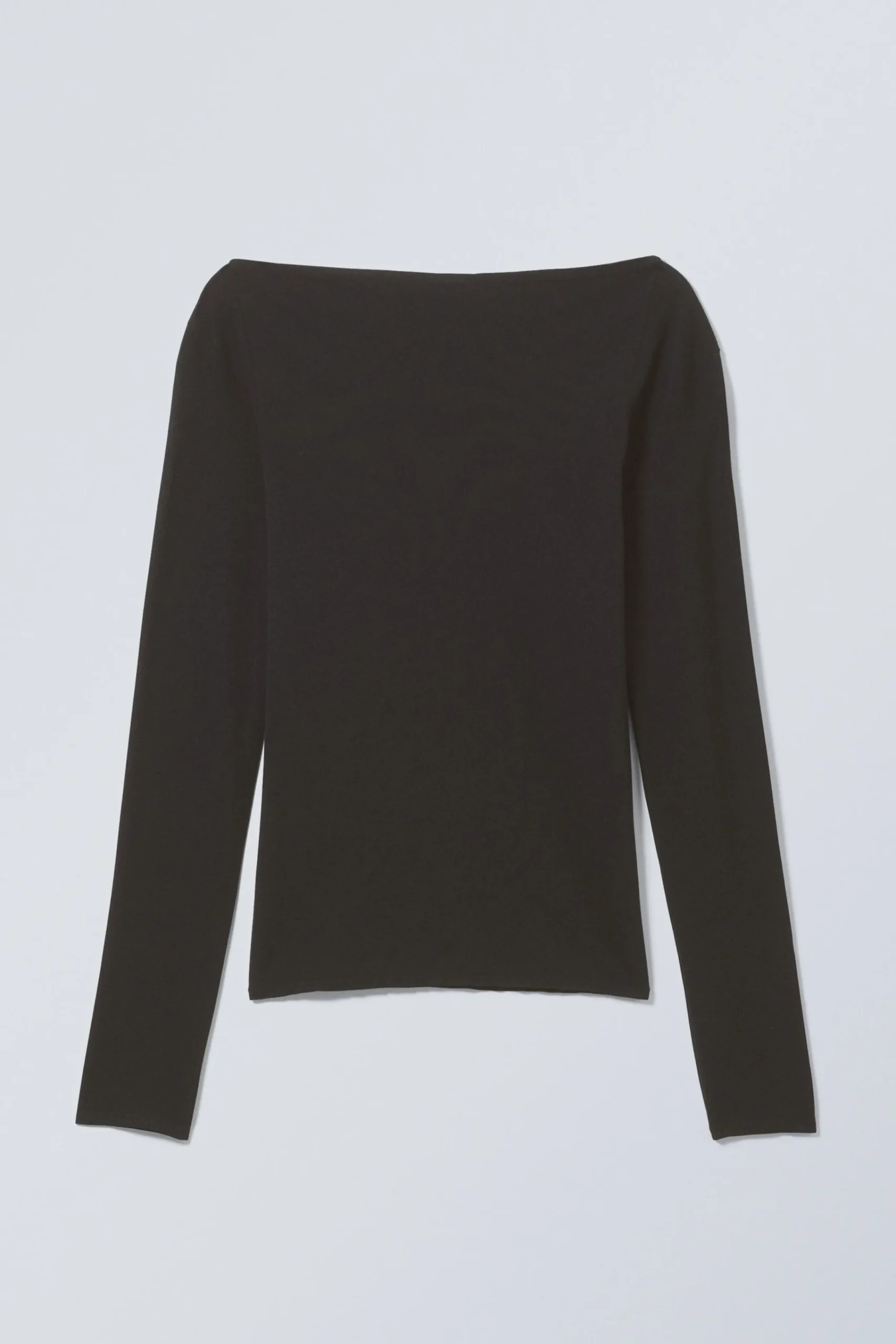 Weekday SHEER BOATNECK LONG SLEEVE>Women Basics|Tops