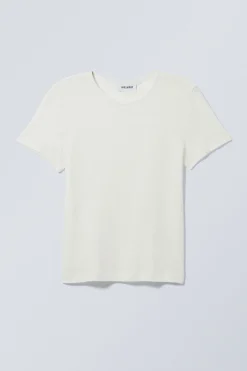 Weekday SHEER FITTED LINEN BLEND T-SHIRT>Women T-Shirts|Tops