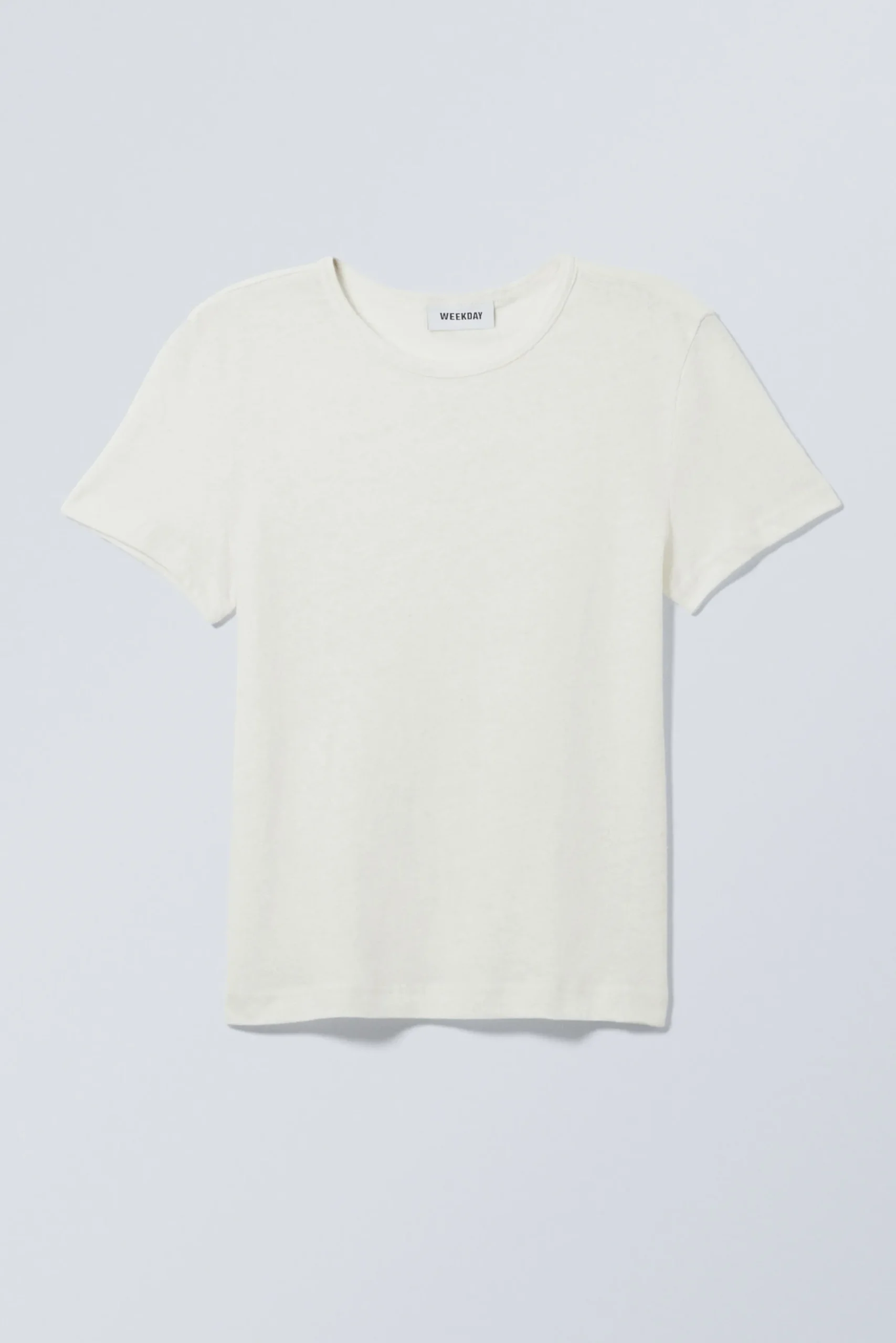 Weekday SHEER FITTED LINEN BLEND T-SHIRT>Women T-Shirts|Tops