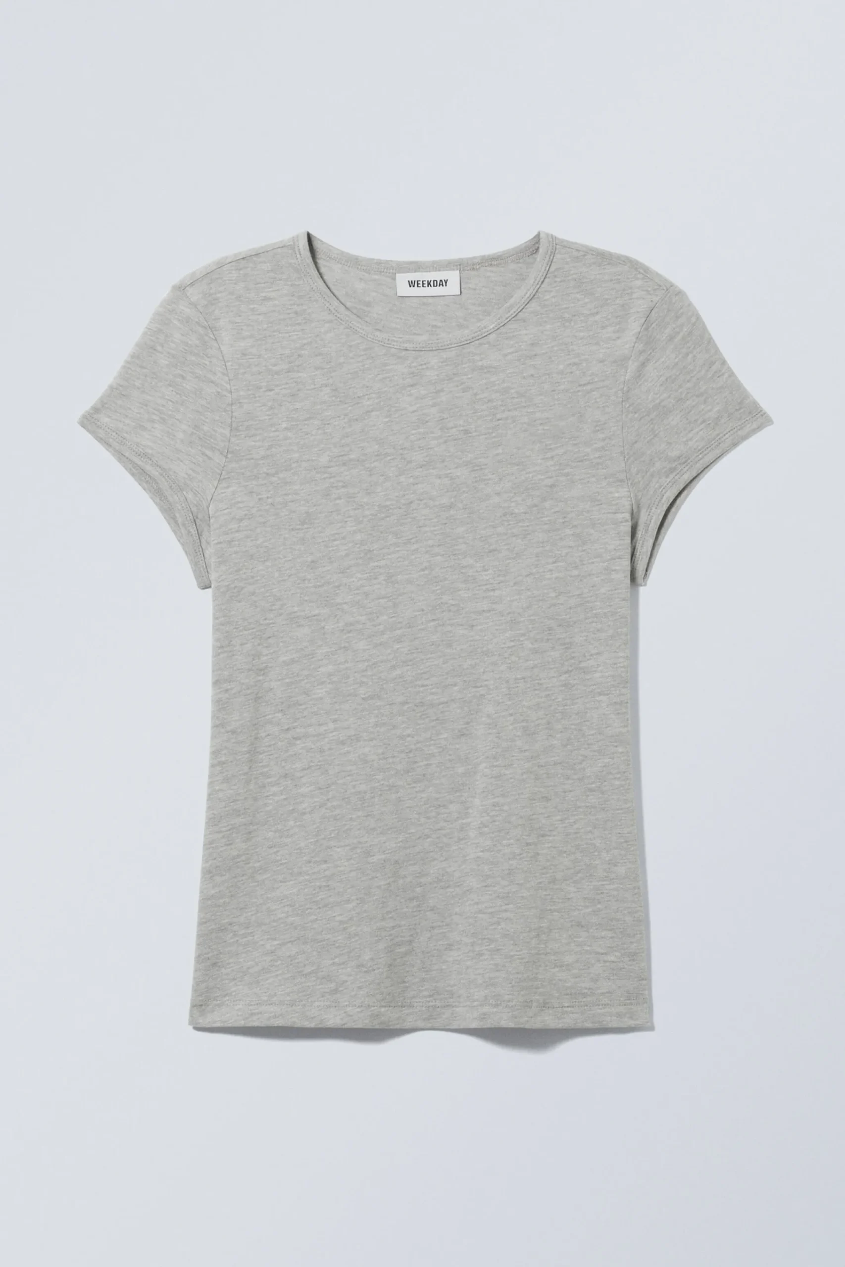 Weekday SHORT SLEEVE FITTED T-SHIRT>Women Basics|T-Shirts