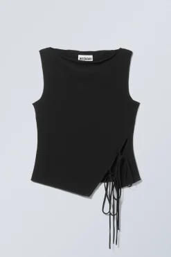 Weekday SIDE TIE SLEEVELESS TOP>Women Tops