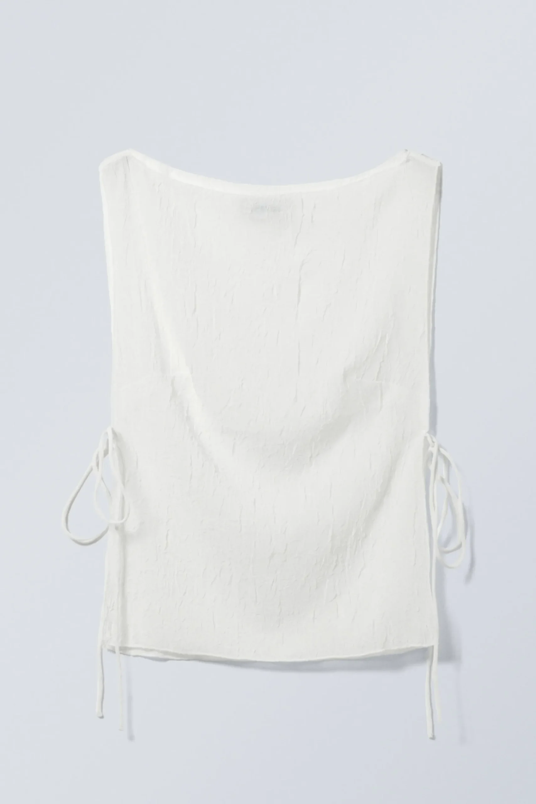 Weekday SLEEVELESS BOAT-NECK TIE TOP>Women Tops