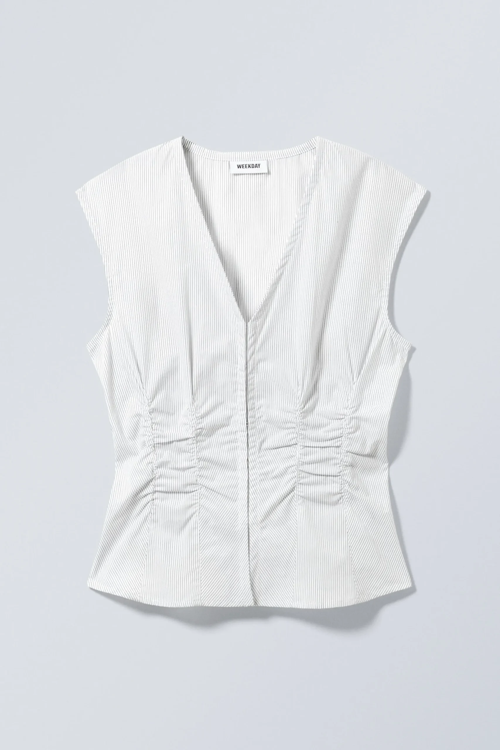 Weekday SLEEVELESS GATHERED POPLIN TOP>Women Tops